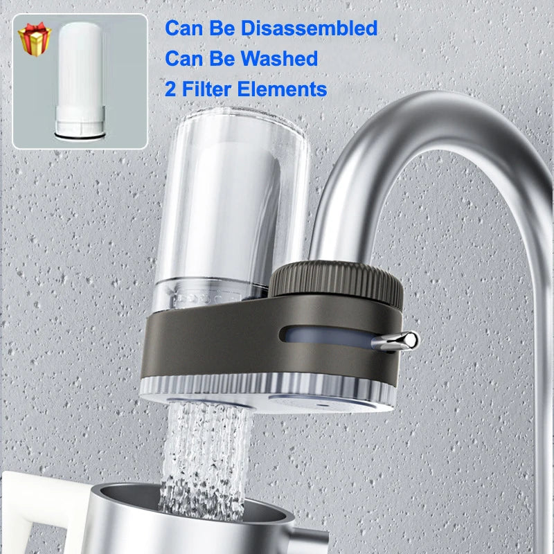 Home Kitchen Faucet Water Purifier with Removable and Washable Filter Elements