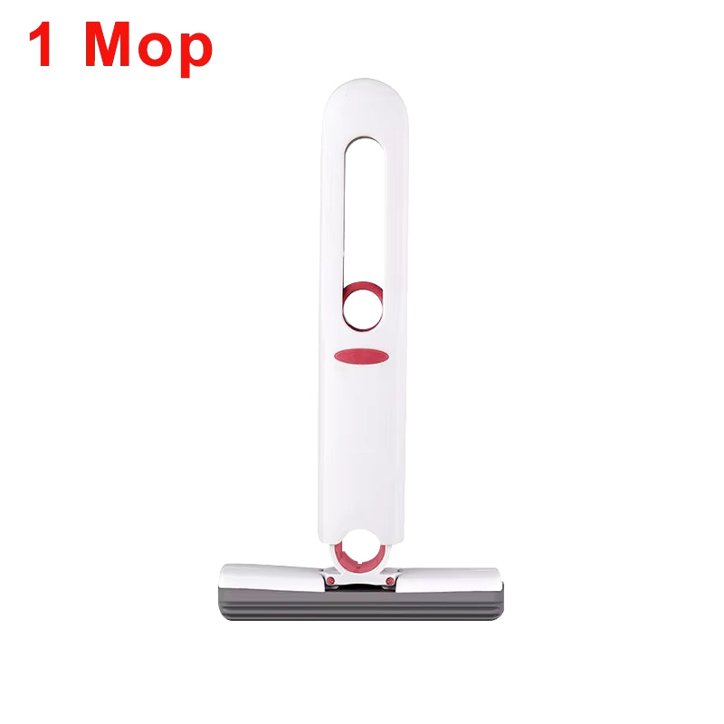 Portable Mini Cleaning Mop Powerful Squeeze Mop Folding Absorbent Mop Desktop Windows Car Glass Cleaning Home Cleaning Tools